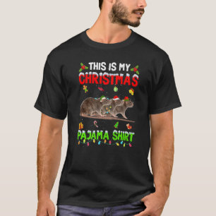 This Is My Christmas Pajama Xmas Gerbil Squad T-Shirt