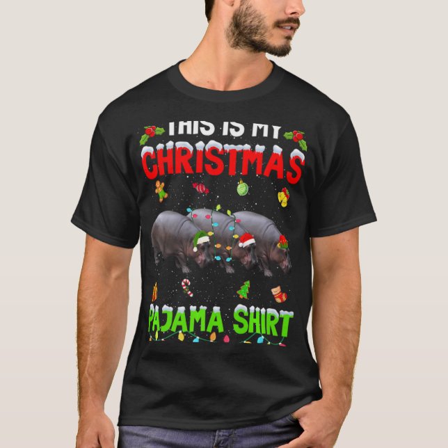 This Is My Christmas Pajama Xmas Hip Squad T Shirt (Front)