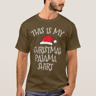 This Is My Christmas Pajama Xmas Lights Funny Hol T-Shirt
