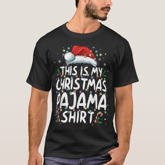 This Is My Christmas Pajama Xmas Pjs Men  T-Shirt (Front)