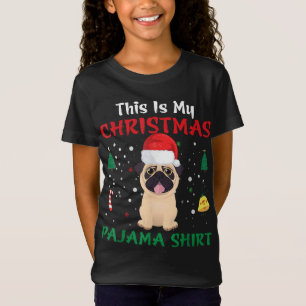 This Is My Christmas Pajama Xmas Santa Hat Funny P T-Shirt
