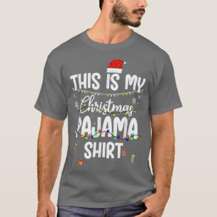 This Is My Christmas Pajama Xmas String Lights Ho T-Shirt