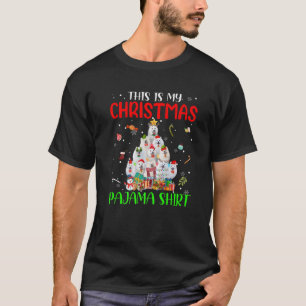 This Is My Christmas Pajama Xmas Tree American Esk T-Shirt