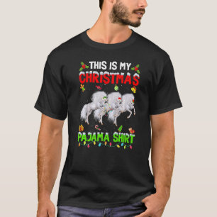 This Is My Christmas Pajama Xmas Unicorn Squad T-Shirt