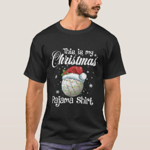 This Is My Christmas Pajama Xmas Volleyball Family T-Shirt