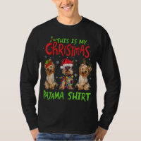 This Is My Christmas Pajama Yorkie Dog Funny Xmas