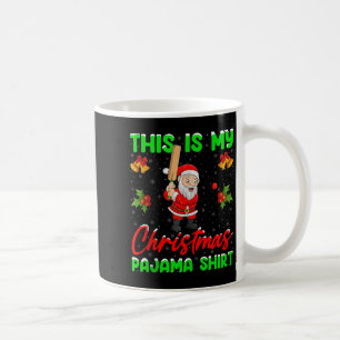 This Is My Christmas Pajamas Funny Santa Playing C Coffee Mug