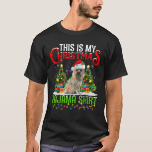 This Is My Christmas Pajamas Lighting Cairn Terrie T-Shirt