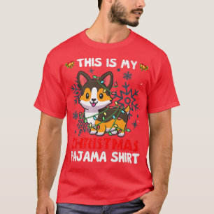 This Is My Christmas PajamaTricolor Corgi Pjs Xmas T-Shirt