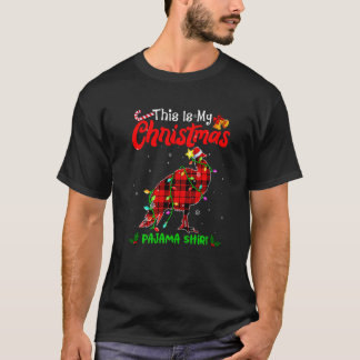 This Is My Christmas Peacock Pajama Buffalo Plaid T-Shirt