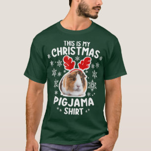 This Is My Christmas Pigjama Guinea Pig Christmas T-Shirt