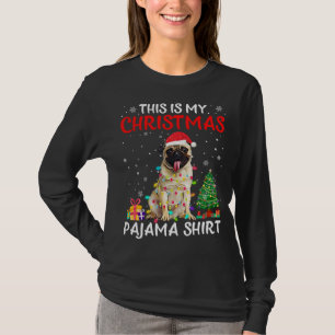 This Is My Christmas Pug Pajama Xmas Lights Costum T-Shirt