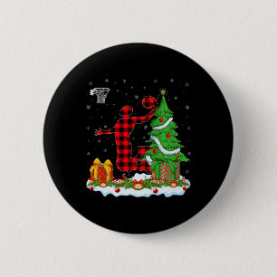 This Is My Christmas Pyjamas Basketball Player Xma 6 Cm Round Badge