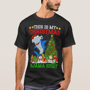 This Is My Christmas Pyjamas Hammerhead Shark Chri T-Shirt