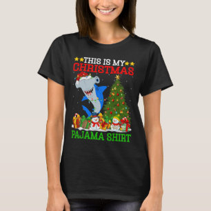 This Is My Christmas Pyjamas Hammerhead Shark Chri T-Shirt