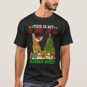 This Is My Christmas Pyjamas Lights Fennec Fox Chr T-Shirt