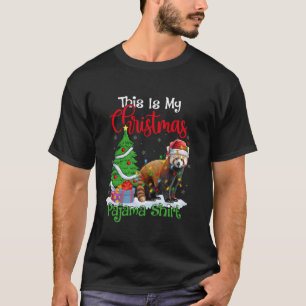 This Is My Christmas Pyjamas Santa Hat Red Panda X T-Shirt