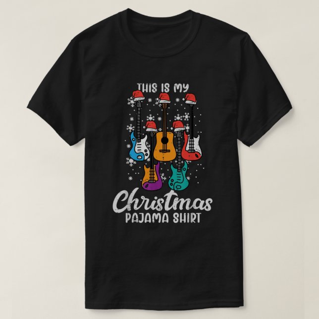 This Is My Christmas Shirt Guitar Xmas Music Men W (Design Front)