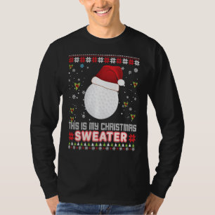 This Is My Christmas Sweater Golf Santa Elf Ugly D
