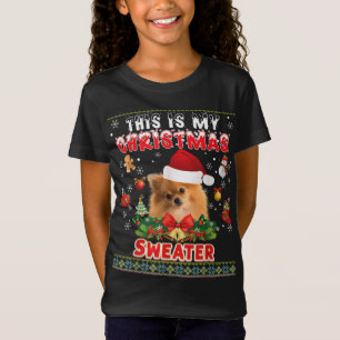 This Is My Christmas Sweater Pomeranian Dog Ugly M