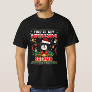 This Is My Christmas Sweater Schnauzer Dog Ugly Me