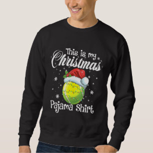 This Is My Christmas Tennis Pajama For Boys Men Sweatshirt