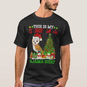 This Is My Christmas Tree Pyjamas Lights Barn Owl  T-Shirt