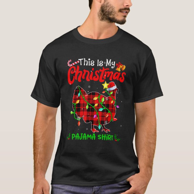 This Is My Christmas Turkey Pajama  Buffalo Plaid T-Shirt (Front)