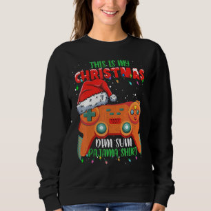 This Is My Christmas Video Game Controller Dim Sum Sweatshirt