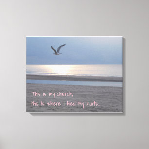 This is my church _ Inspirational Quote Canvas Print