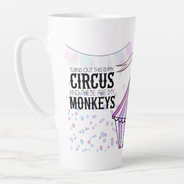 This is my circus Latte Mug (Left)
