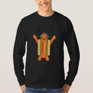 This Is My Cool Dancing Hotdog In A Bun Foods T T-Shirt