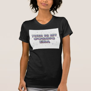 This Is My Cosmic Era Glitter Typography T-Shirt