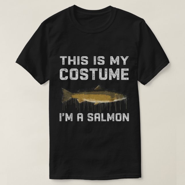This Is My Costume Im A Salmon Halloween Costume  T-Shirt (Design Front)