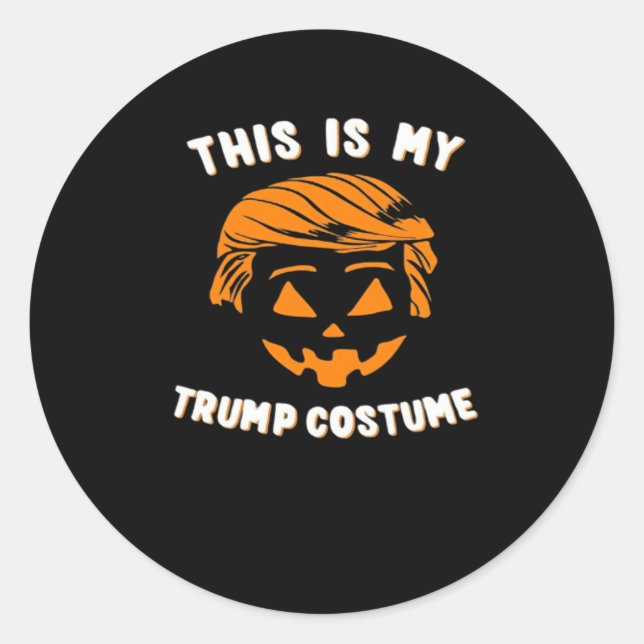 This Is My Costume - Trumpkin  Classic Round Sticker (Front)