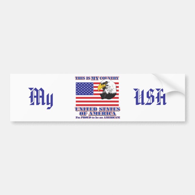 This is my Country Bumper Sticker (Front)
