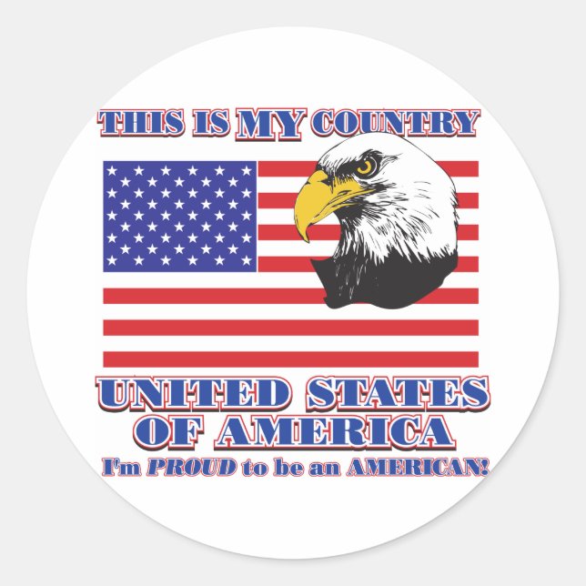This is my Country Classic Round Sticker (Front)