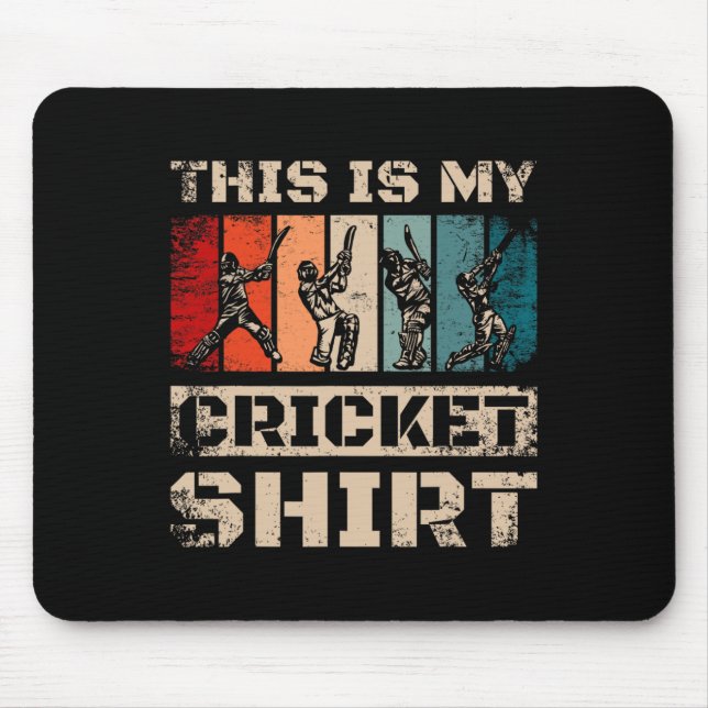 This Is My Cricket  Mouse Mat (Front)