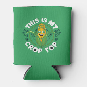 This Is My Crop Top Funny Farmer Farming Corn Love Can Cooler