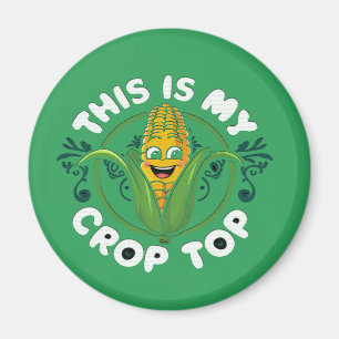 This Is My Crop Top Funny Farmer Farming Corn Love Magnet
