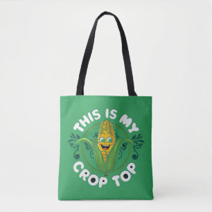 This Is My Crop Top Funny Farmer Farming Corn Love Tote Bag