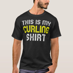 This Is My Curling Player Funny Cool T-Shirt