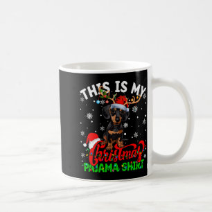 This Is My Dachshund Dog Ugly Christmas Pajama Swe Coffee Mug