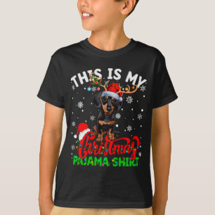 This Is My Dachshund Dog Ugly Christmas Pajama Swe T-Shirt