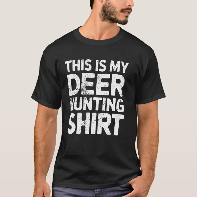 This is My Deer Hunting Tee Buck Deer Hunter Dad F (Front)