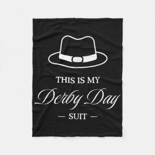 This Is My Derby Day Suit - Horse Racing Funny Der Fleece Blanket