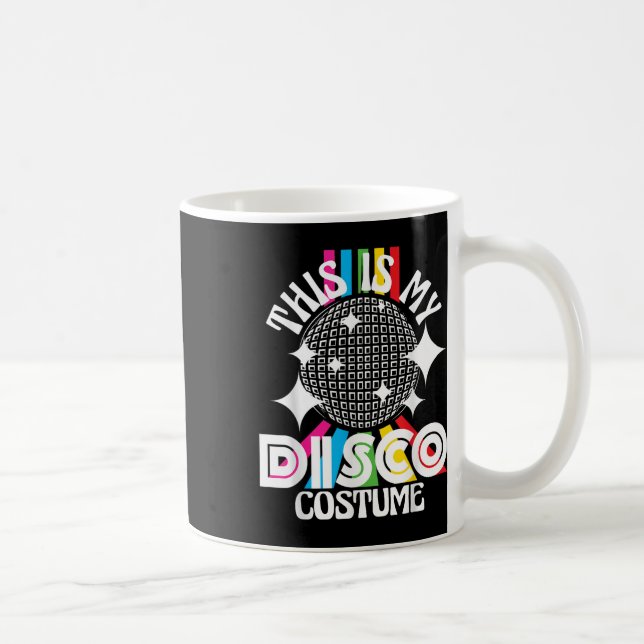 This Is My Disco Costume - 1970s Funky Party 70s G Coffee Mug (Right)