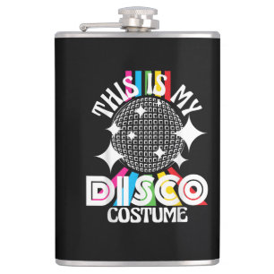 This is My Disco Costume - 1970s Funky Party Hip Flask