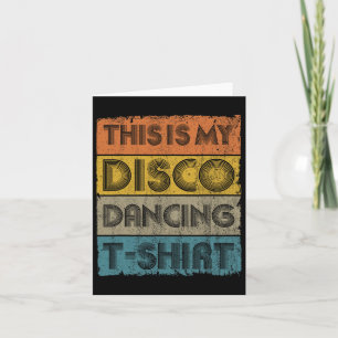 This Is My Disco Retro 70s 80s Music Dance Card