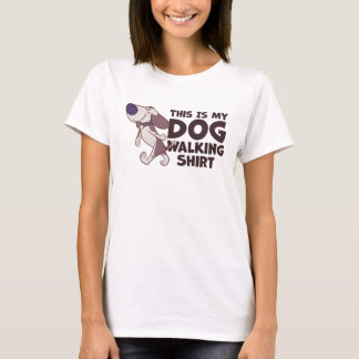 This Is My Dog Walking Shirt With Cartoon Dog